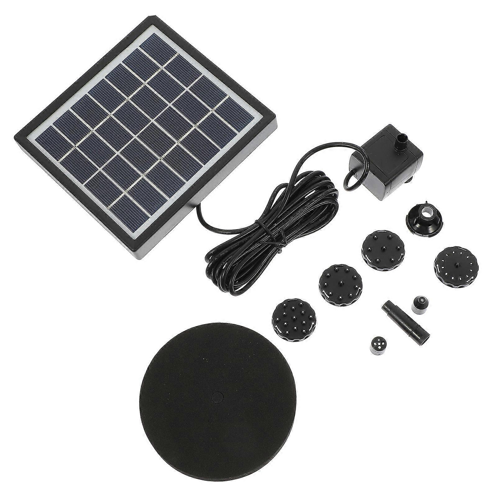 Small Solar Fountain Solar Powered Water Fountain for Garden Use 2Sets