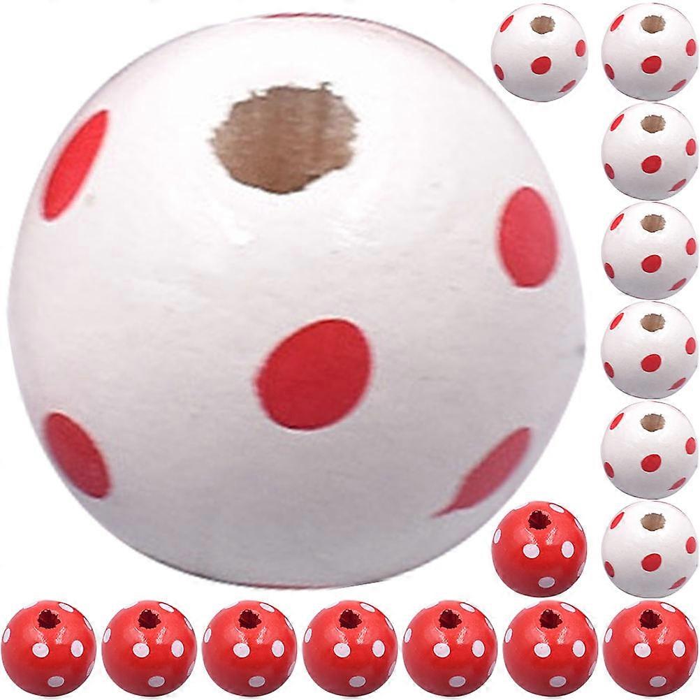 Valentine'S Day Round Wooden Beads For DIY Decoration And Handmade Crafts In Assorted Color 200 Pcs