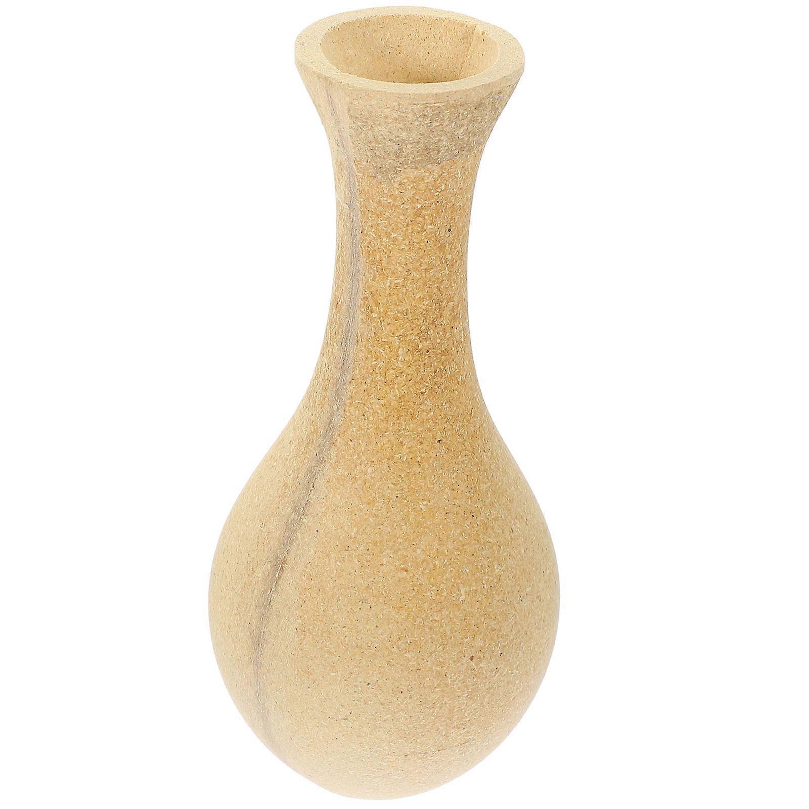 Wood Vase Decorative Flower Bottle for Storage Use 3Pcs DIY Vase Included
