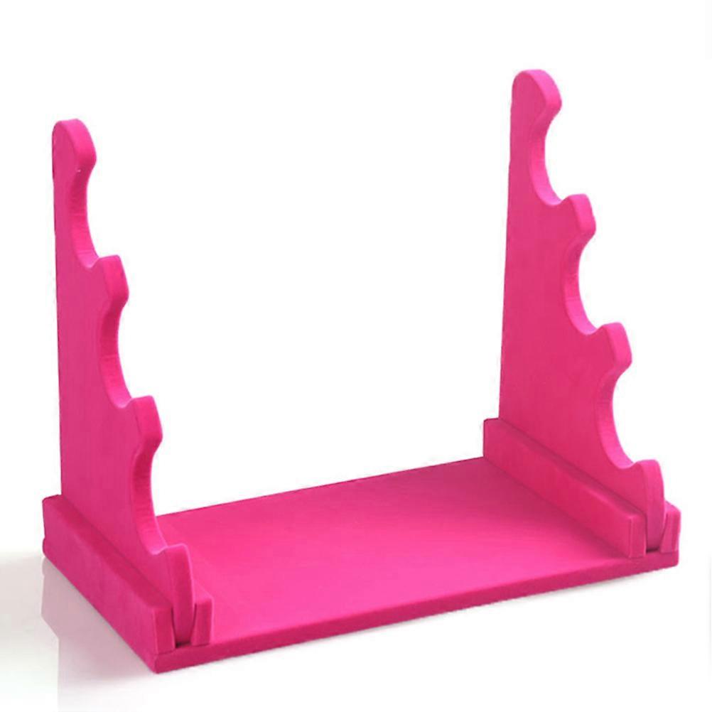 Detachable Bracelet Holder Simple Design Jewelry Display Stand for Shop Displaying Rosy Color 1Set