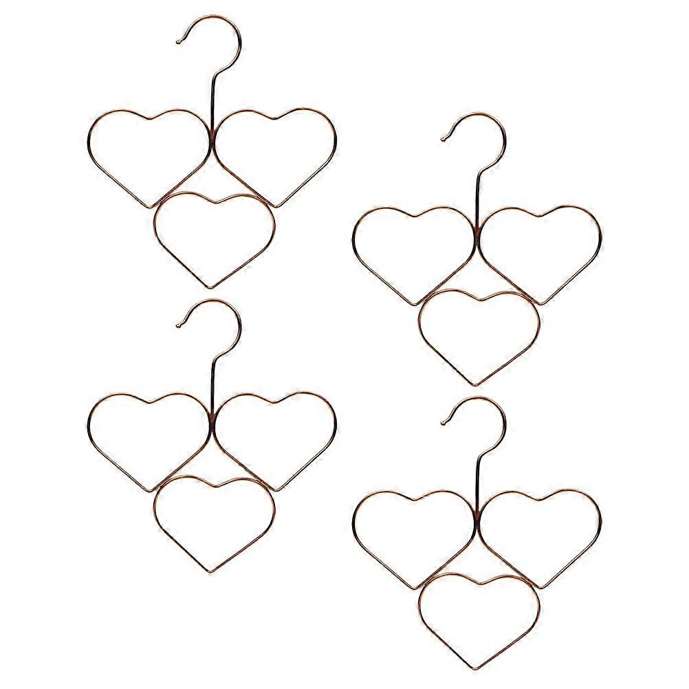 Decorative Heart Shape Hanging Hanger For Scarves And Ties Great For Home Use With Easy Storage 12 Pcs