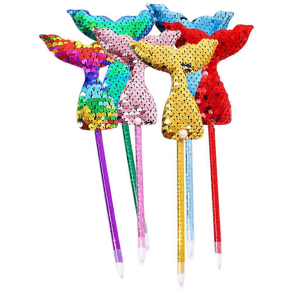 Ball-Pointed Pen Mermaid Ink Pen Crafting Multicolor 6Pack