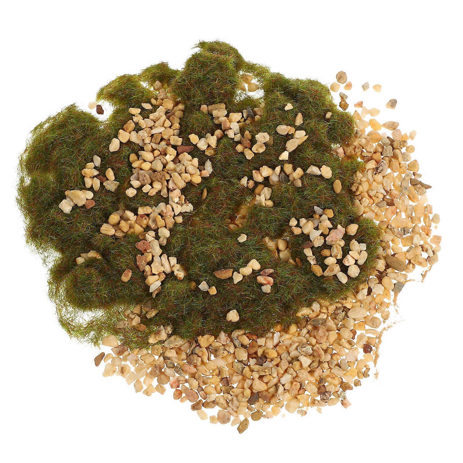 Artificial Mini Grass Set For Container Mini Gardens In Multi Nylon Stone Material For Floral Projects 1 Set