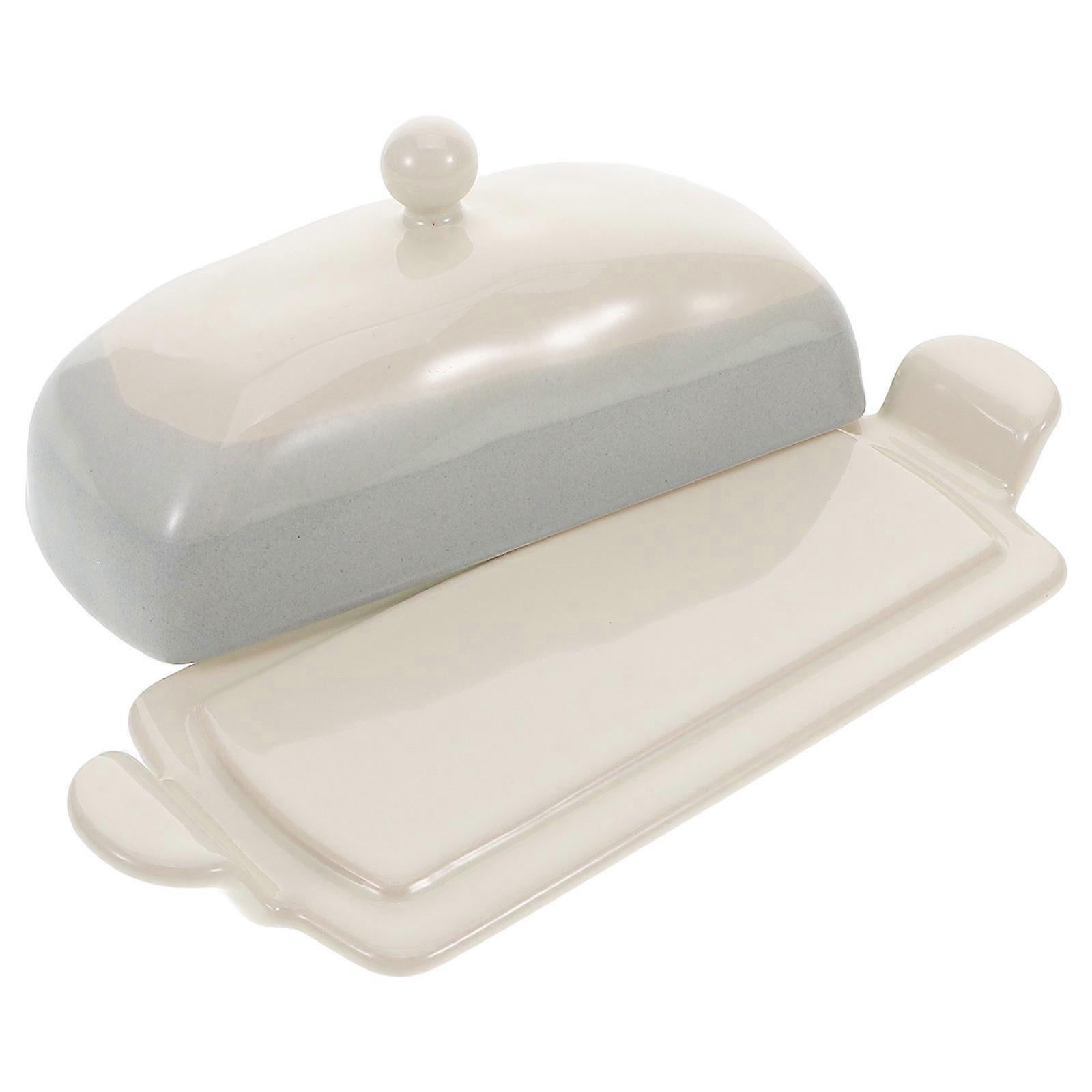 Kerámia vajtartó doboz vajtartó fedéllel 3 db tároláshoz