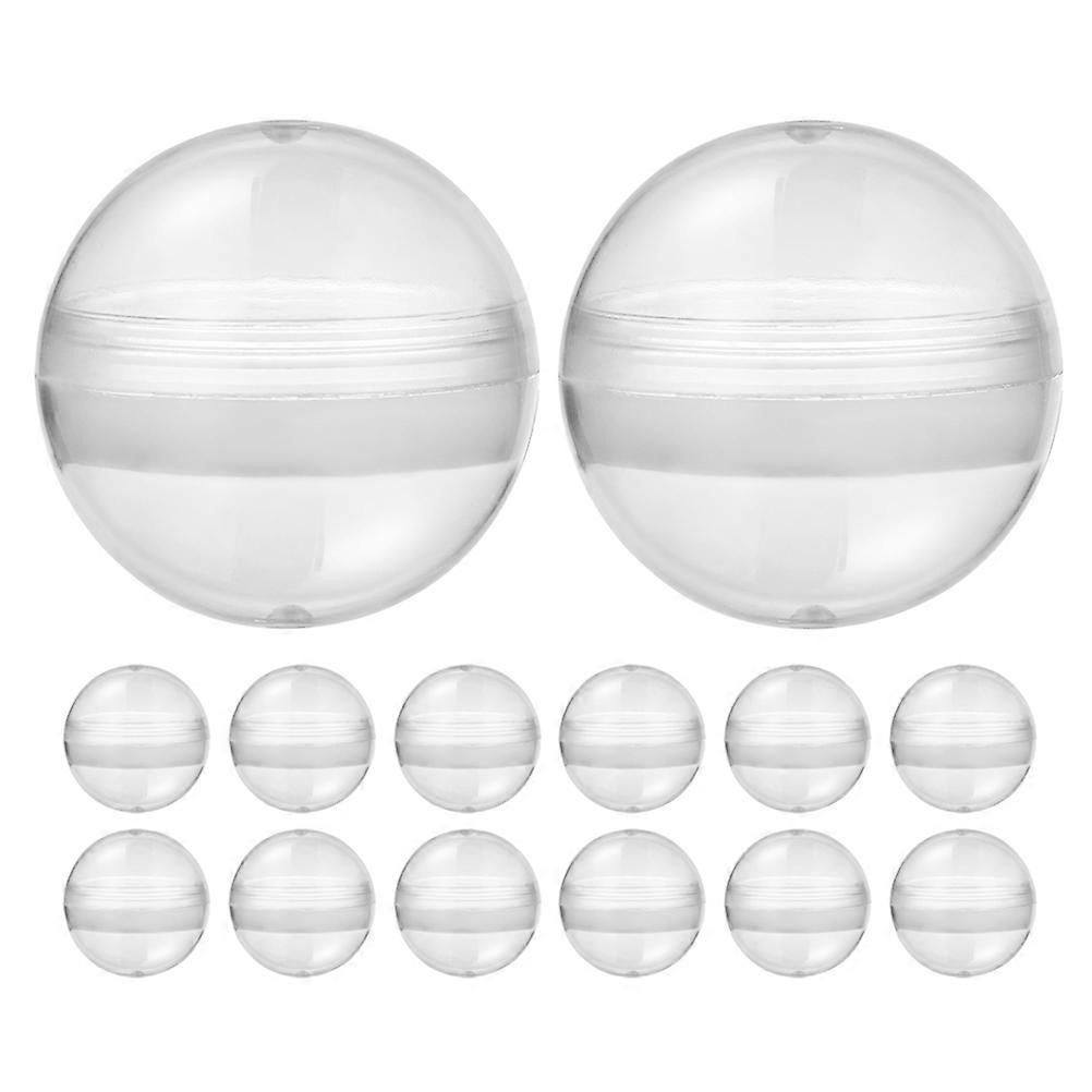 Clear Plastic Fillable Capsules for Toy Machines 200Pcs Container