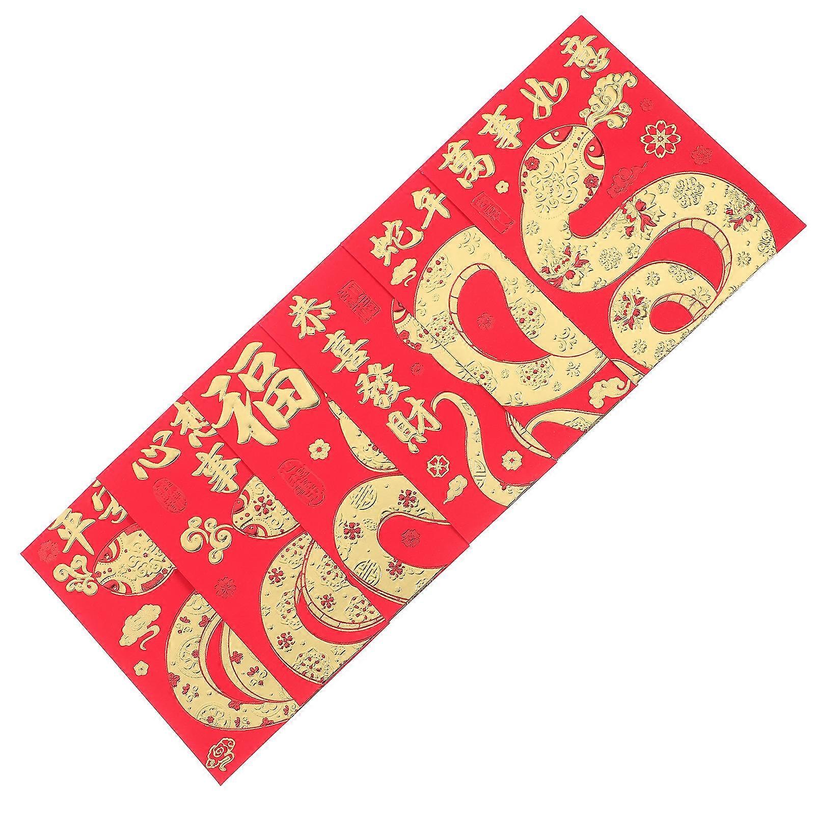 Chinese New Year Red Packets Traditional Red Envelopes for Wine Storage 108Pcs