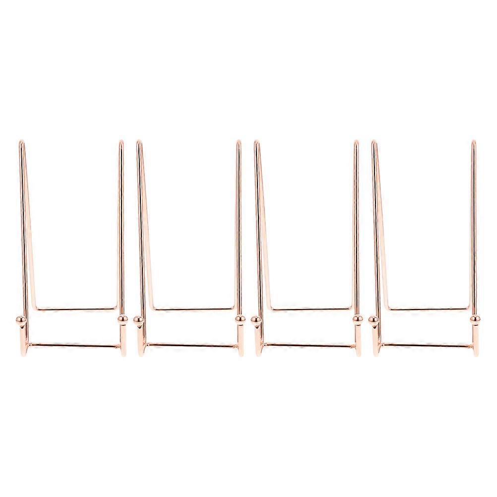 Book Display Brackets Desktop Stand for Storage 16Pcs Rose Gold Set