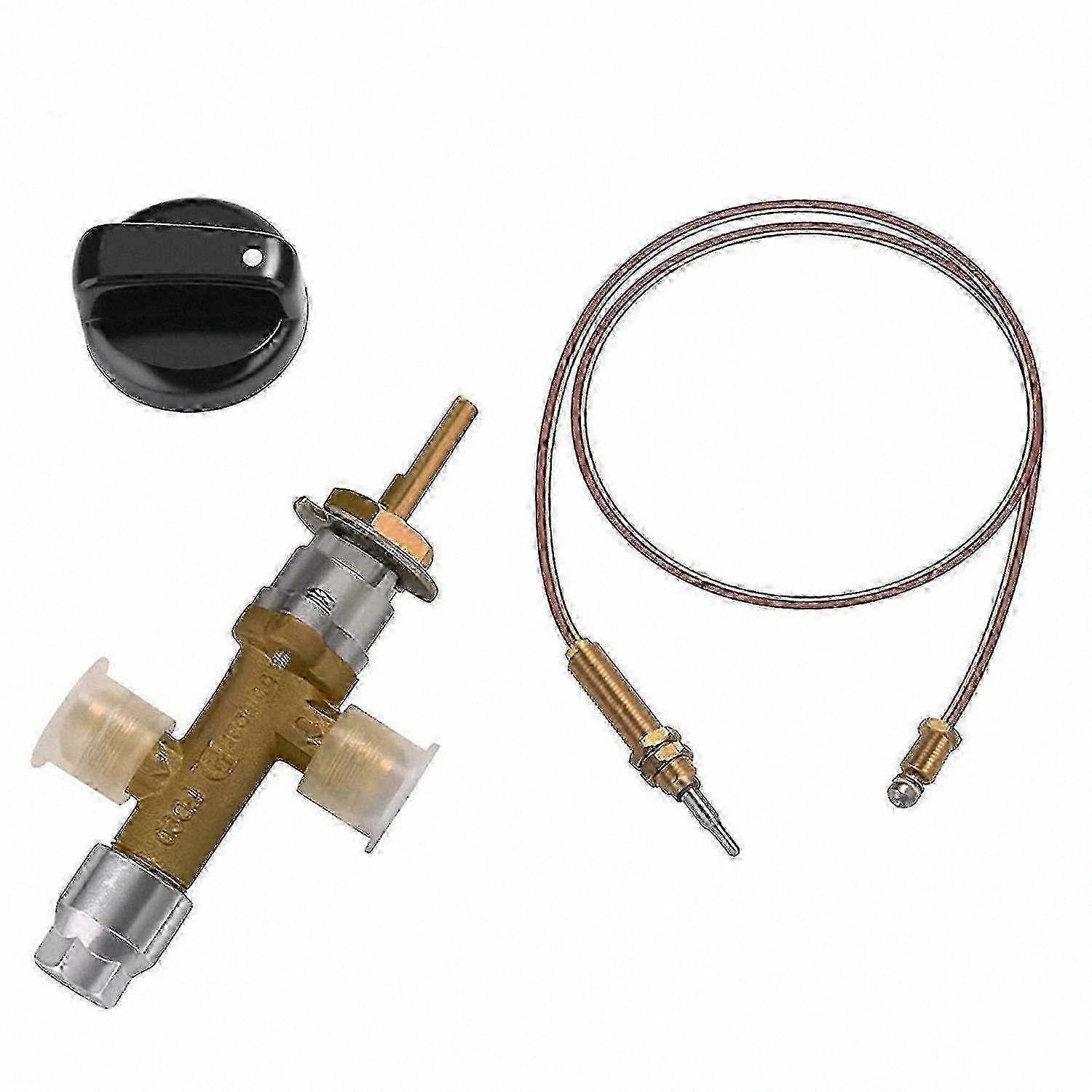 3-Piece Propane Valve Kit for Gas Heater Fireplace Repair with Flameout Safety Feature Easy to Install