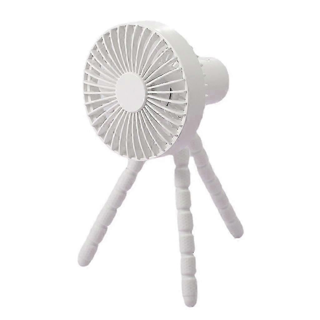 Upgraded 1800mAh Baby Stroller Fan, 360°Rotation Mini Portable Fan with Flexible Tripod Clip On Stroller Treadmill Bike