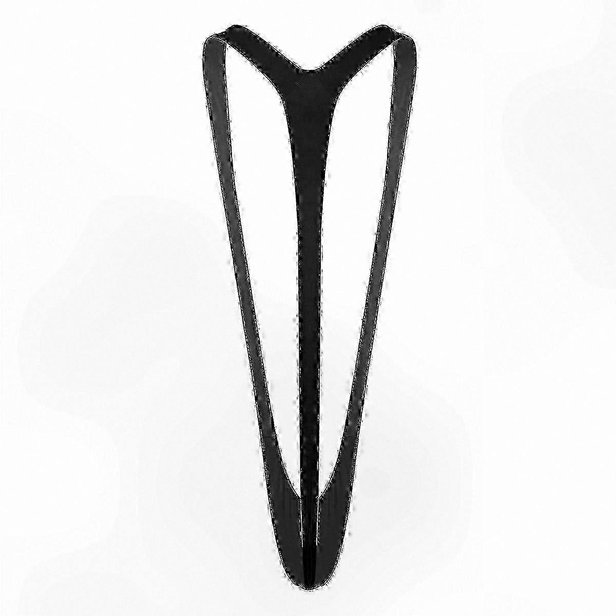 Men's V-Neck Stretch Mankini for Beach and Summer Fun