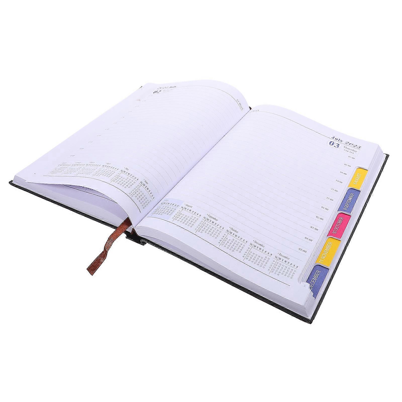 5Pcs Monthly Academic Planner Paper Scheduling Diary A5 Simple Design Home Use