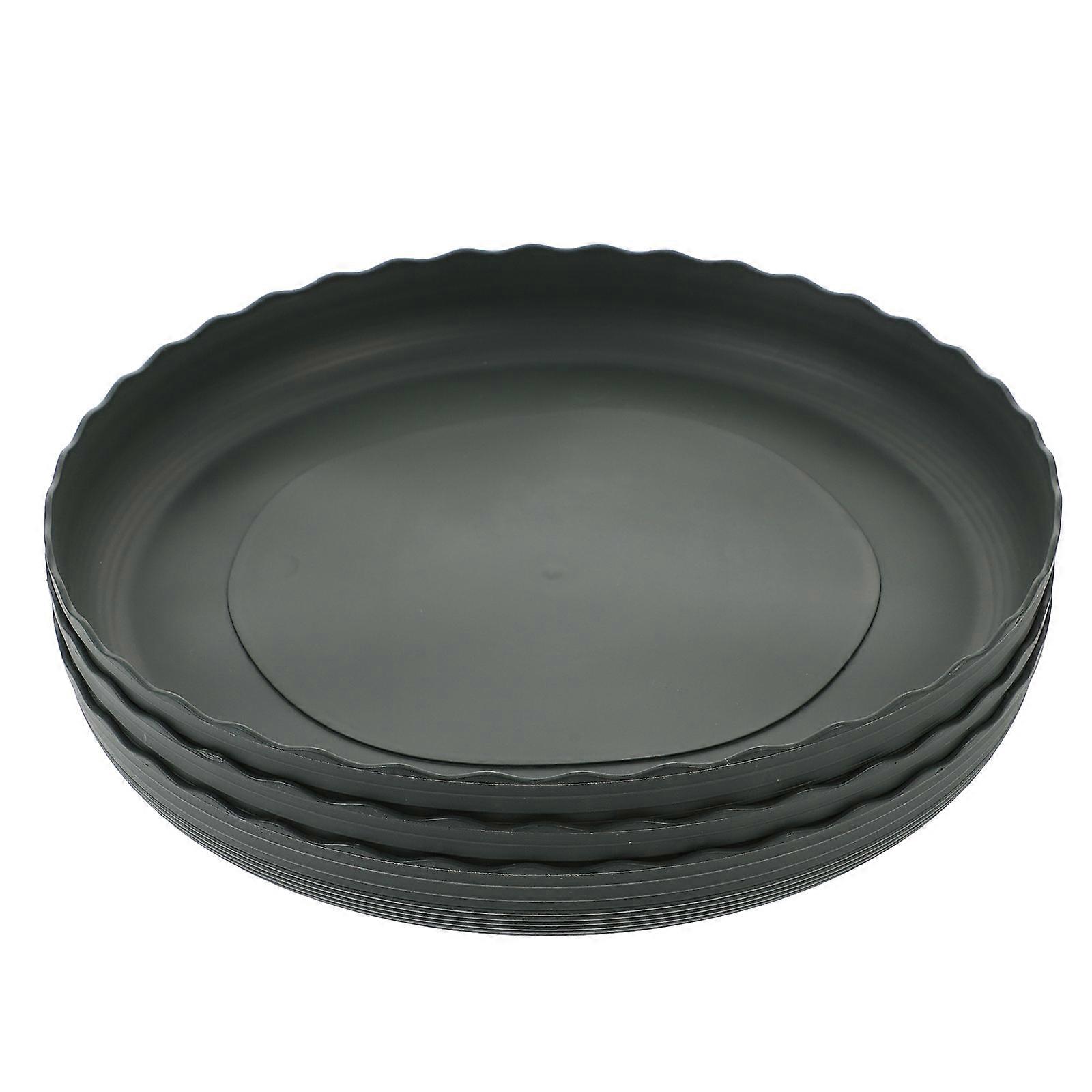 Succulent Plants Pots Base Round Tray with Cork for Garden 9Pcs