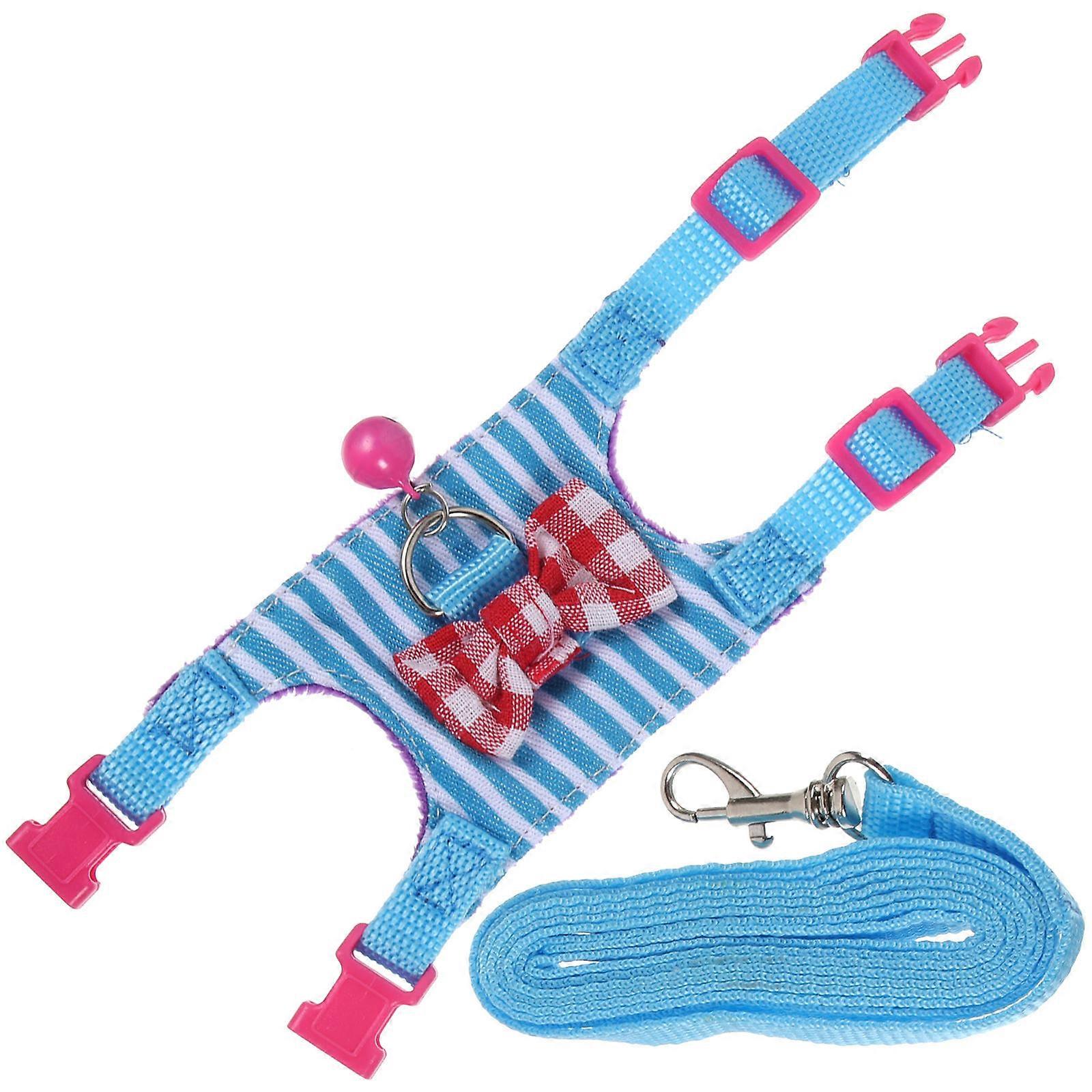 Comfortable Denim Small Pet Harness Set For Hamsters And Rabbits For Holiday Photos 2 Sets