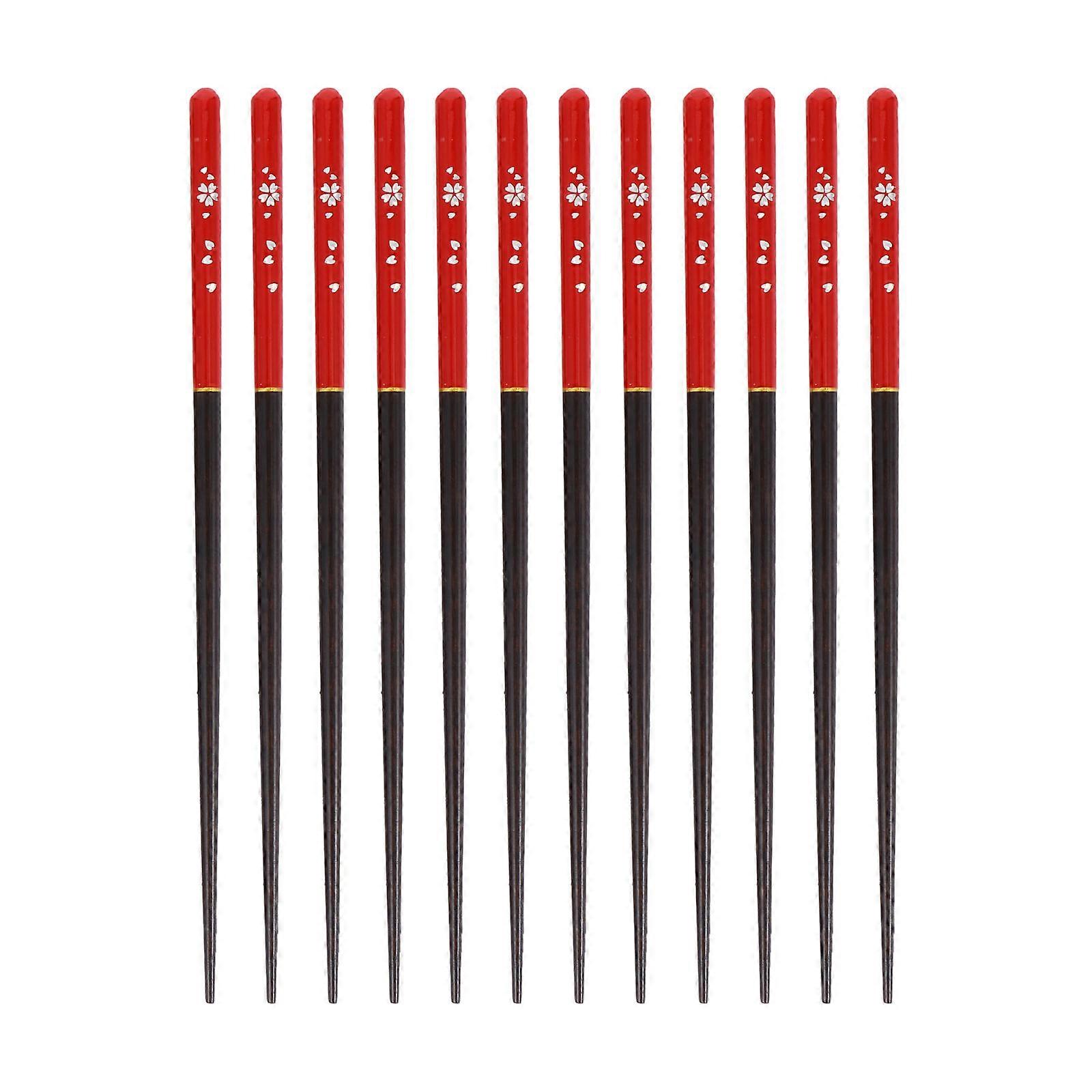 Wood Chopsticks Japanese Printed Chopsticks for Kitchen Use 18Pairs