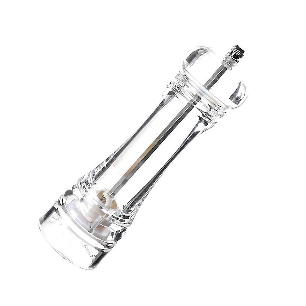 Pepper Grinding Tool Manual Acrylic Pepper Mill with Adjustable Coarseness 2Pcs