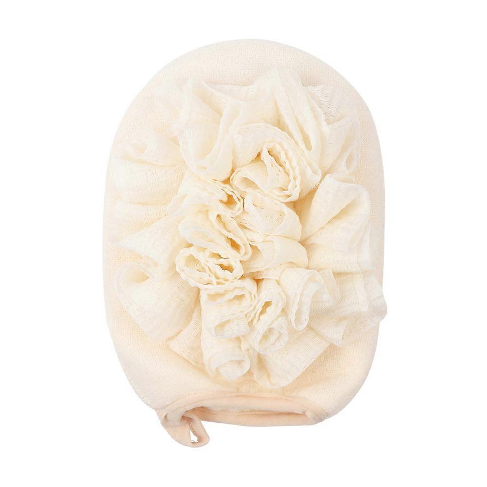 Bath Sponge Shower Ball for Exfoliating with 3Pcs Beige Bath Set