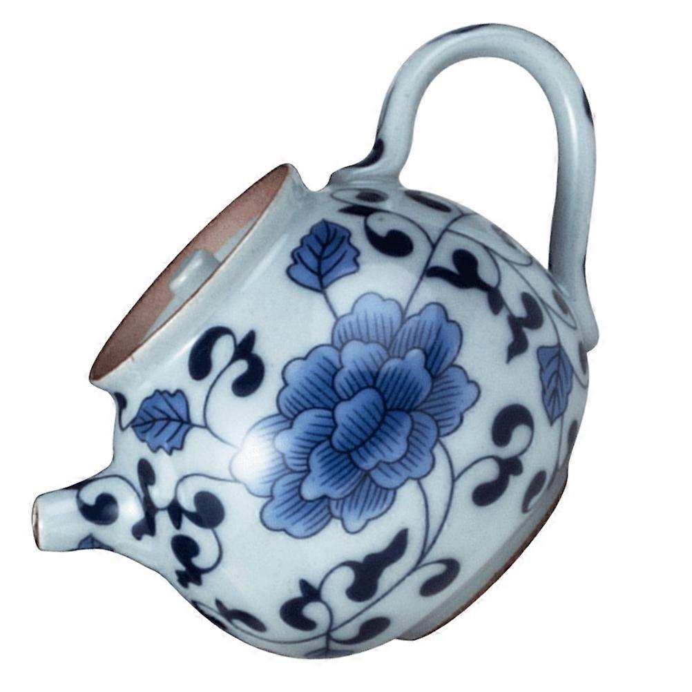 Portable Ceramic Tea Pot 2Pcs Designed For Family Use Vintage Decorative Teapot Good Thermal Insulation