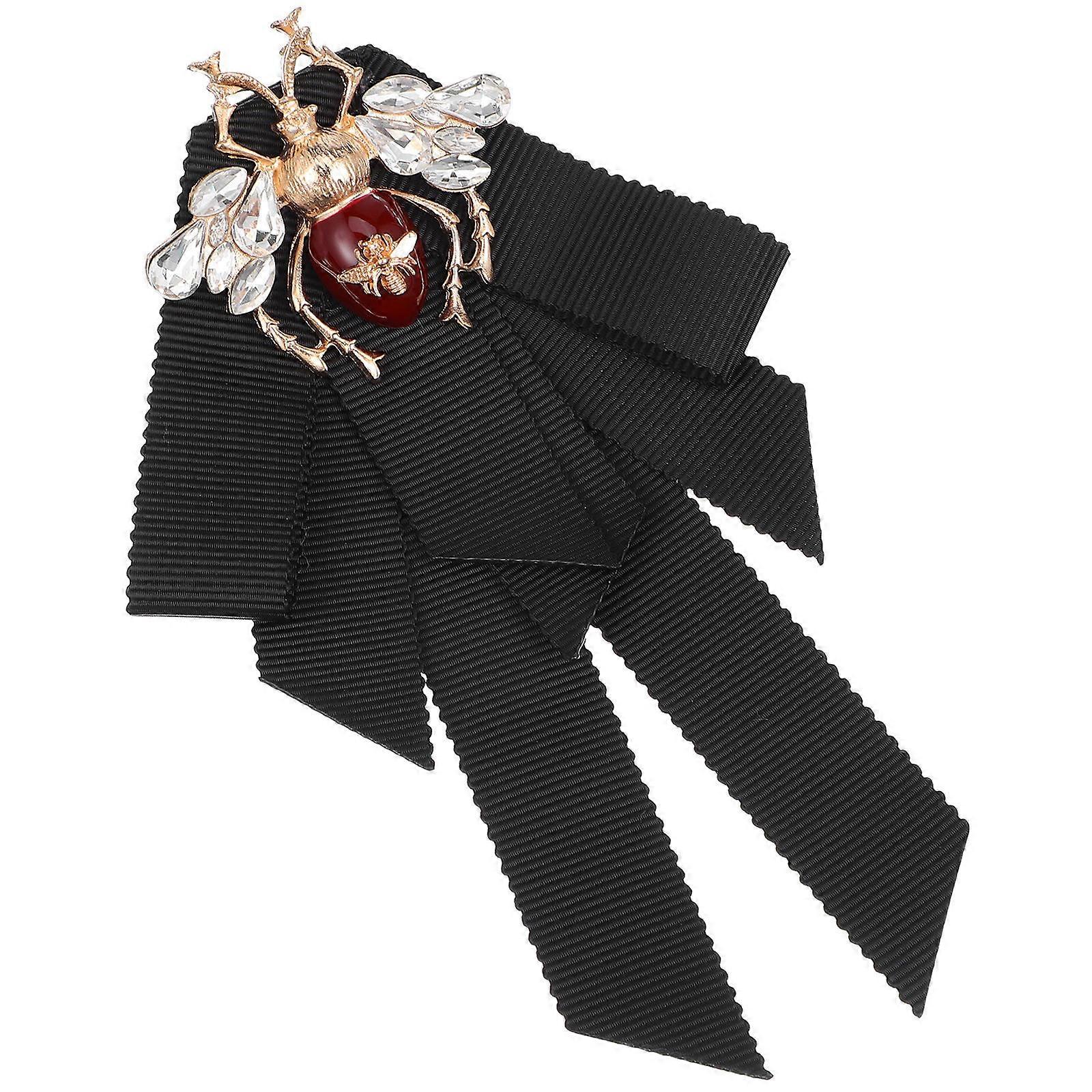 Bow Brooch for Women with Pin 2Pcs Retro Style Accessory