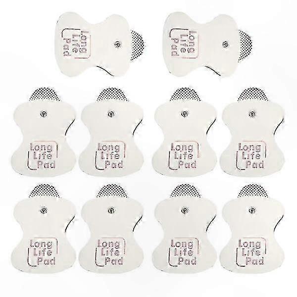 Electrode Pad Replacement for Massagers, Long Life Pads, 10 Count