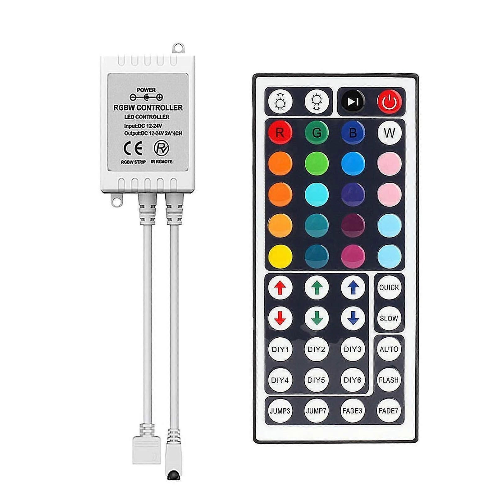 Moocorvic LED Light Strip Remote Controller,44 Keys IR Remote Controller Infrared Wireless Remote with IR Receiver