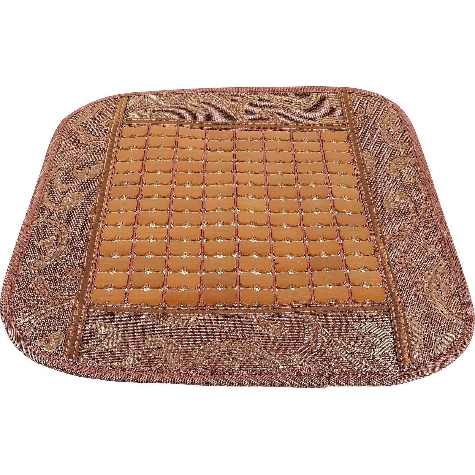 Summer Seat Cushion 4Pcs Cooling Bamboo Cushion Mat Suitable For Office And Mahjong Table Use Perfect For Long Sitting