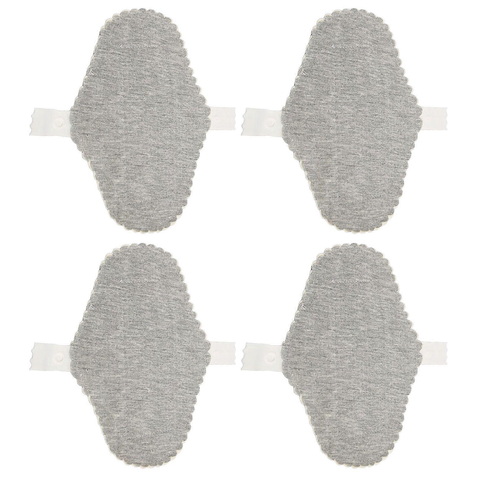 4pcs 천 팬티 라이너 그래핀 수분 흡수 통기성 누출 방지 빨 수 있는 재사용 가능한 위생 패드 여성용 S