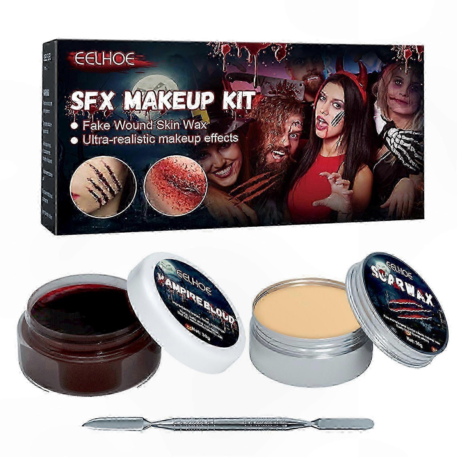 Special Effects Wax Kit for Realistic Scars and Wounds, Ideal for Cosplay and Events