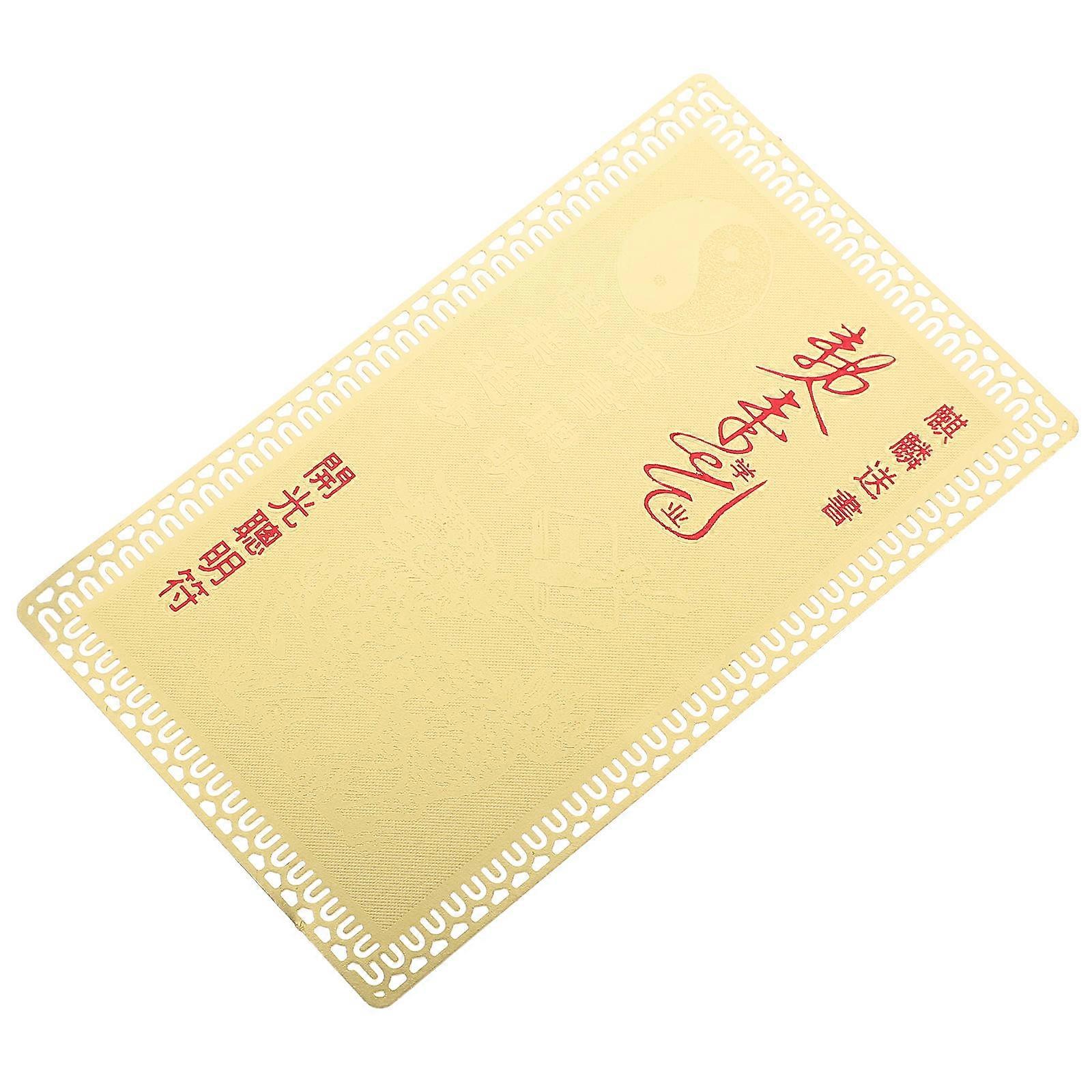 Pure Copper Brass Card for Graduation Decor