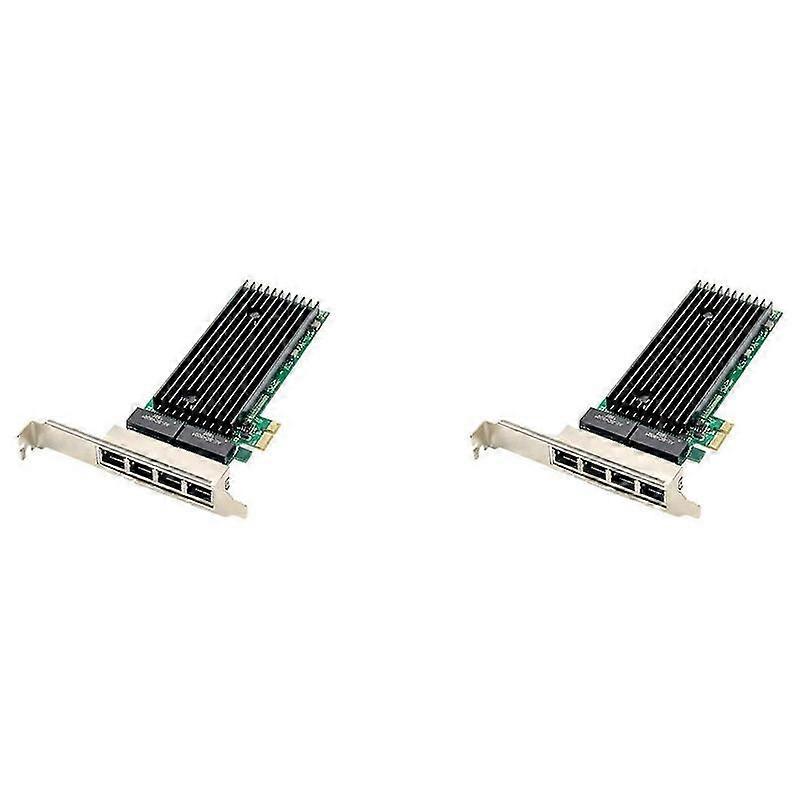 2X PCI-E 4 Port RJ45 Server 1X PCIe X1 82576 Chip 10/100/1000Mbps Lan Quad Port Server Gigabit Netwo