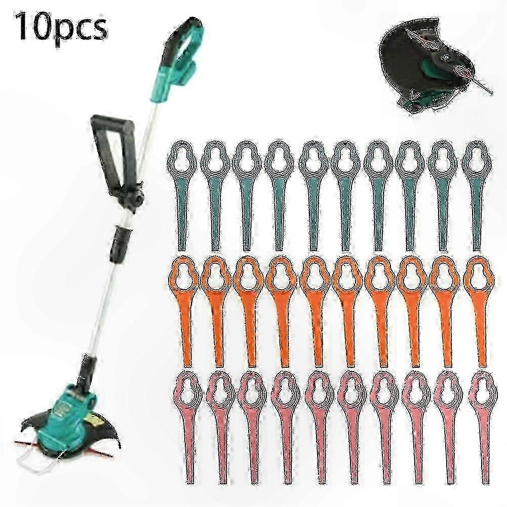 Cordless Line Trimmers 10-Pack with Blades, 20V/40V Plastic Heads for Gardening Tasks