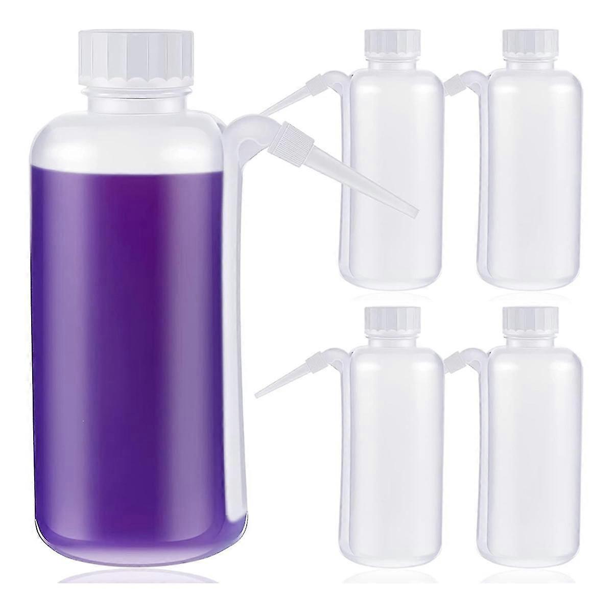 5 Pieces Communion Cup Filler No Drip Squeeze Bottle Communion Juice Dispenser with Side Straw Churc_c*
