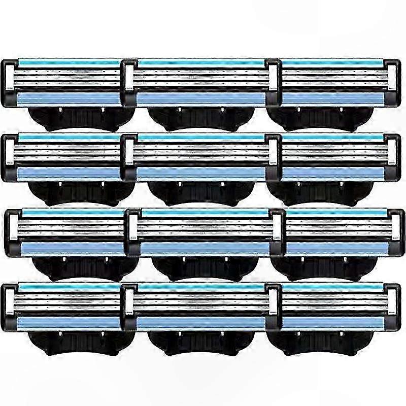 24-Pack Replacement Blades for Manual Razors, Triple-Edge Shaving Refills
