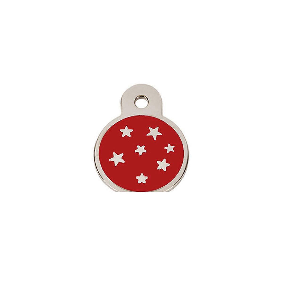 Identification plate for collar Imarc PetScribe Passion Red Silver