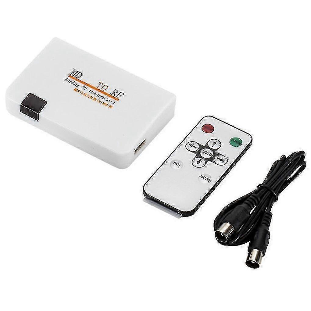 Hdmi-kompatibel till Rf koaxialomvandlare Box Adapter Hd Digital Analog-Bra