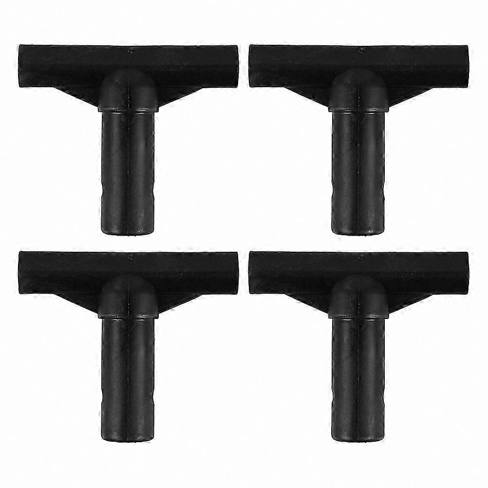 4pcs T-Shaped Pole Connector Replacement Trampoline Tube Connector Pole Cap Pipe Connector for Trampolines