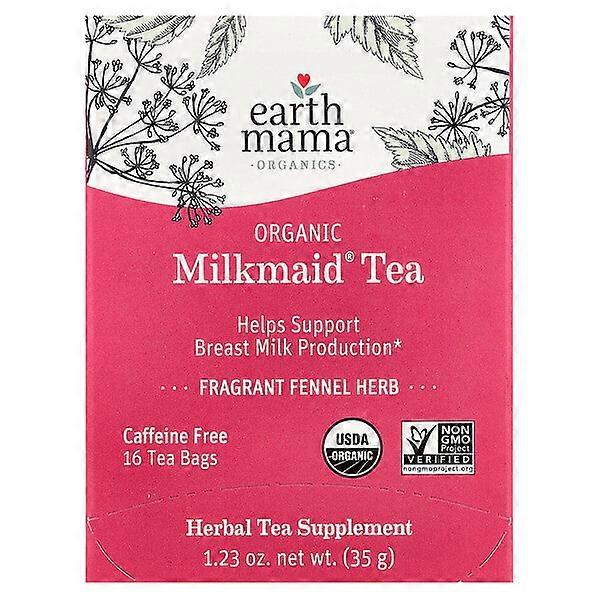 Earth Mama, Organic MilkmaidÃÂÃÂÃÂÃÂÃÂÃÂÃÂÃÂ® Tea, Caffeine Free, 16 Tea Bags, 1.23 oz (35 g)