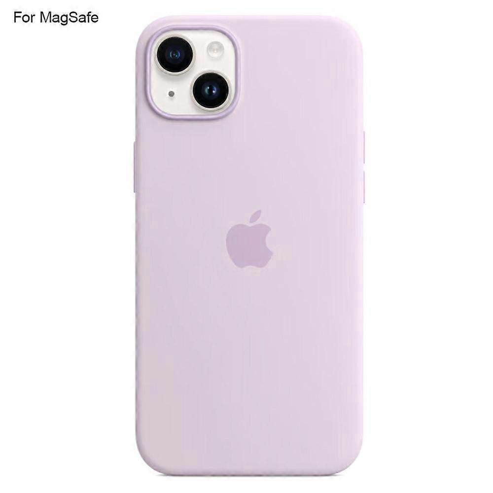 MagSafeリキッドシリコン電話バックカバーと互換性のあるiPhone14ケースの場合[インダクションポップオーバー]