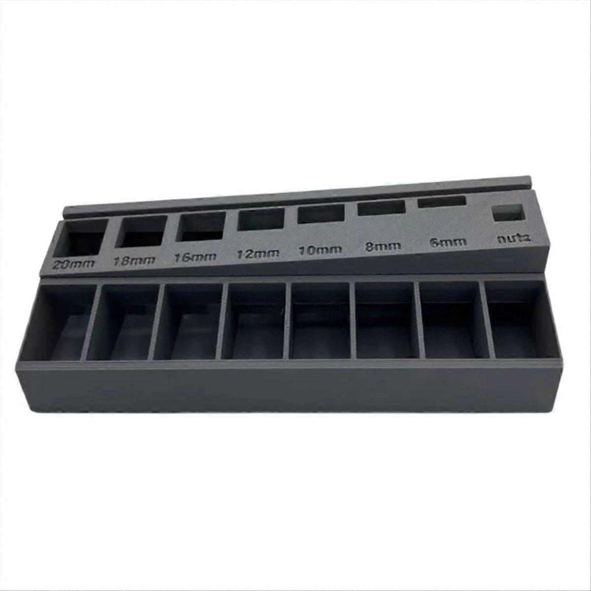 M3 Screw Organizer Bolt Sorting Tray with 7 Measuring Slots, Perfect for Hardware and Small Parts Storage