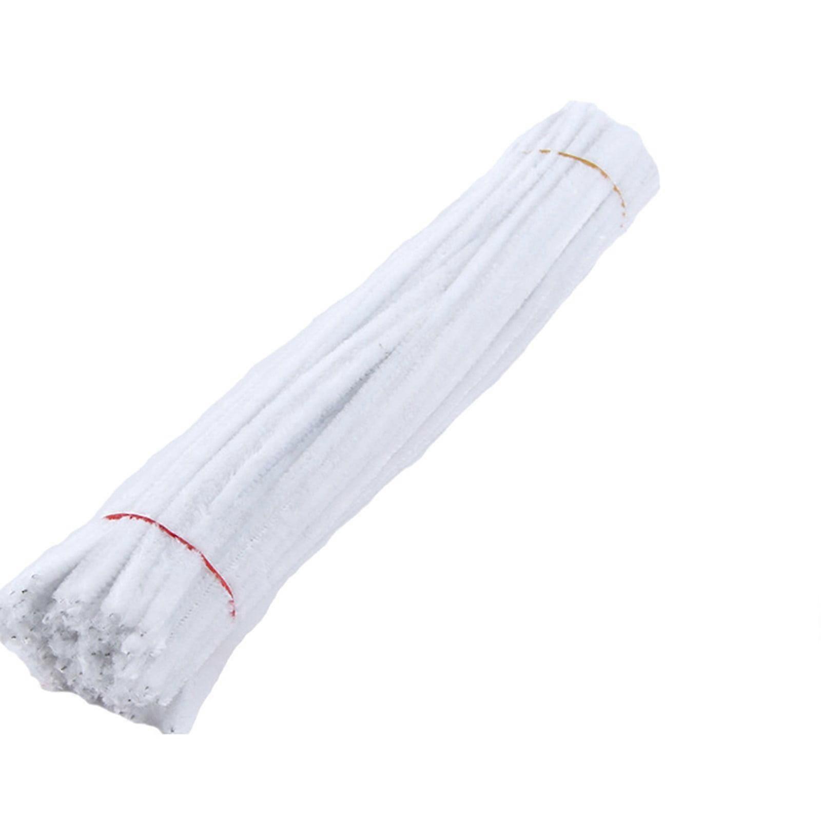 100PC Chenille Stem Solid Color Pipe Cleaners Set for DIY Arts Crafts Decoration