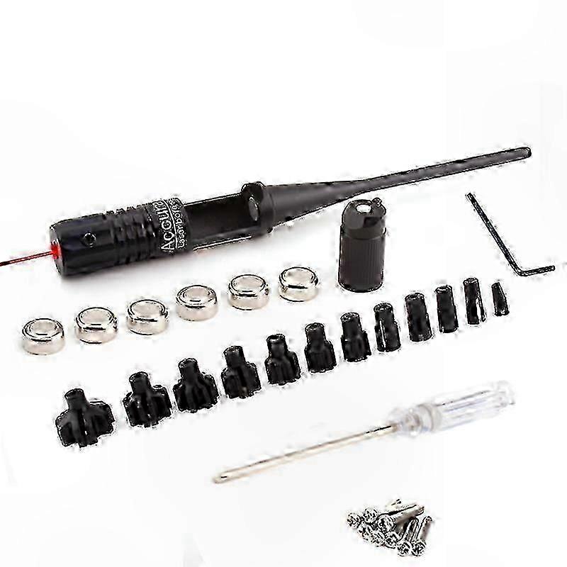 Aluminum Alloy Laser Calibration Tool with 12 Adjustable Adapters and Red Light for Precision Alignment