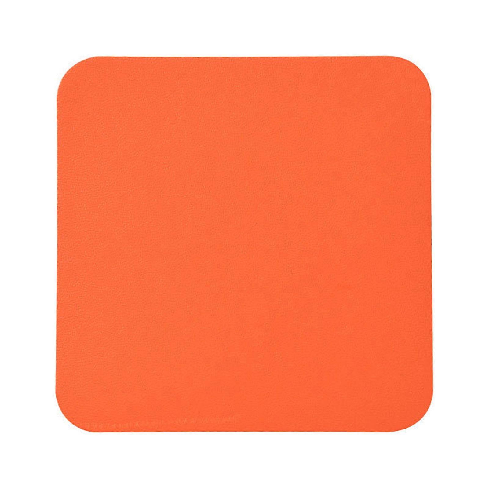 Hariumiu Round Cup Mat Vibrant Color Dining Table Placemat Wear Resistant Non-slip Design Round Square Cup Mat Mug Pad