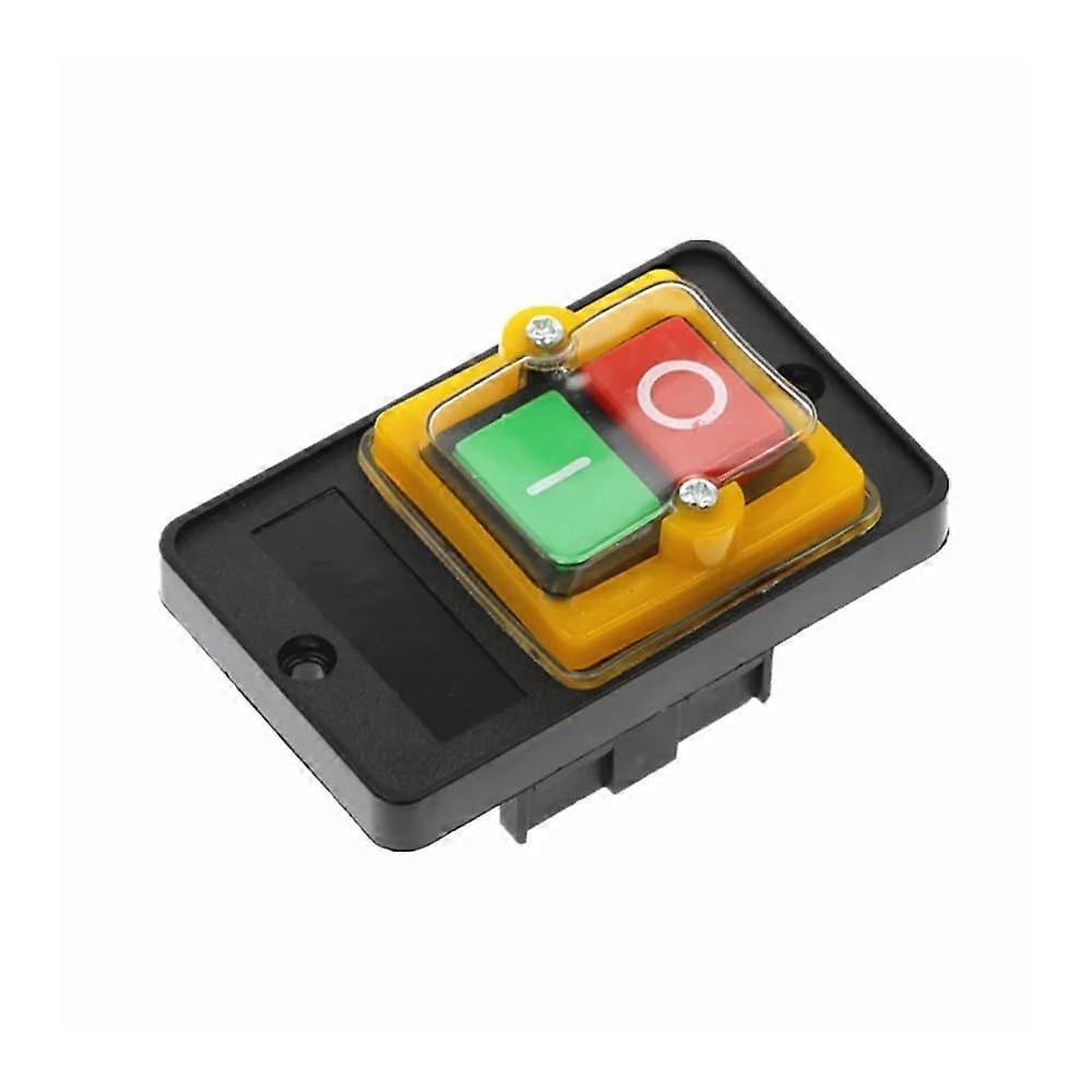 1Pcs AC220V/380V 10A ON OFF 3 Phase Power Start Switch 50HZ/60HZ Push Button Switch Industrial Control Push Button Start