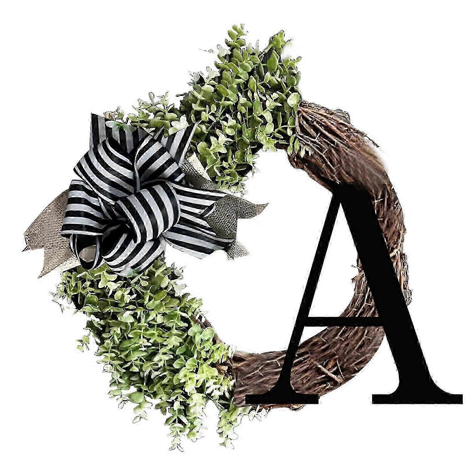 Last Name Year Round Front Door Wreath,Decorative Hanging Plaques In Front Of The Door New-Arrival