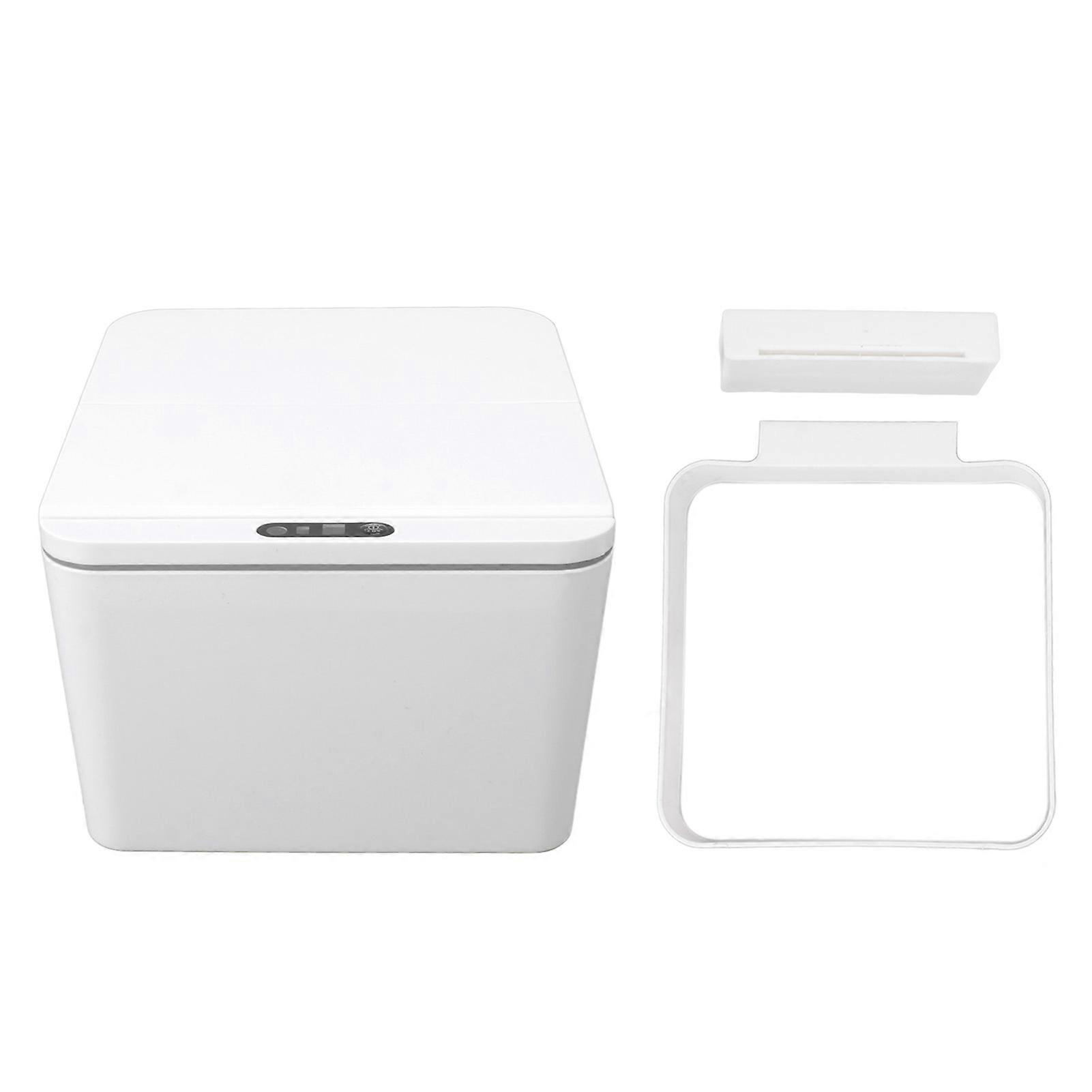 Automatic Garbage Can 4L Capacity USB Charging Folding Lids Automatic Lifting Closing Intelligent Inductive Sensing Touchless Storage Box 
