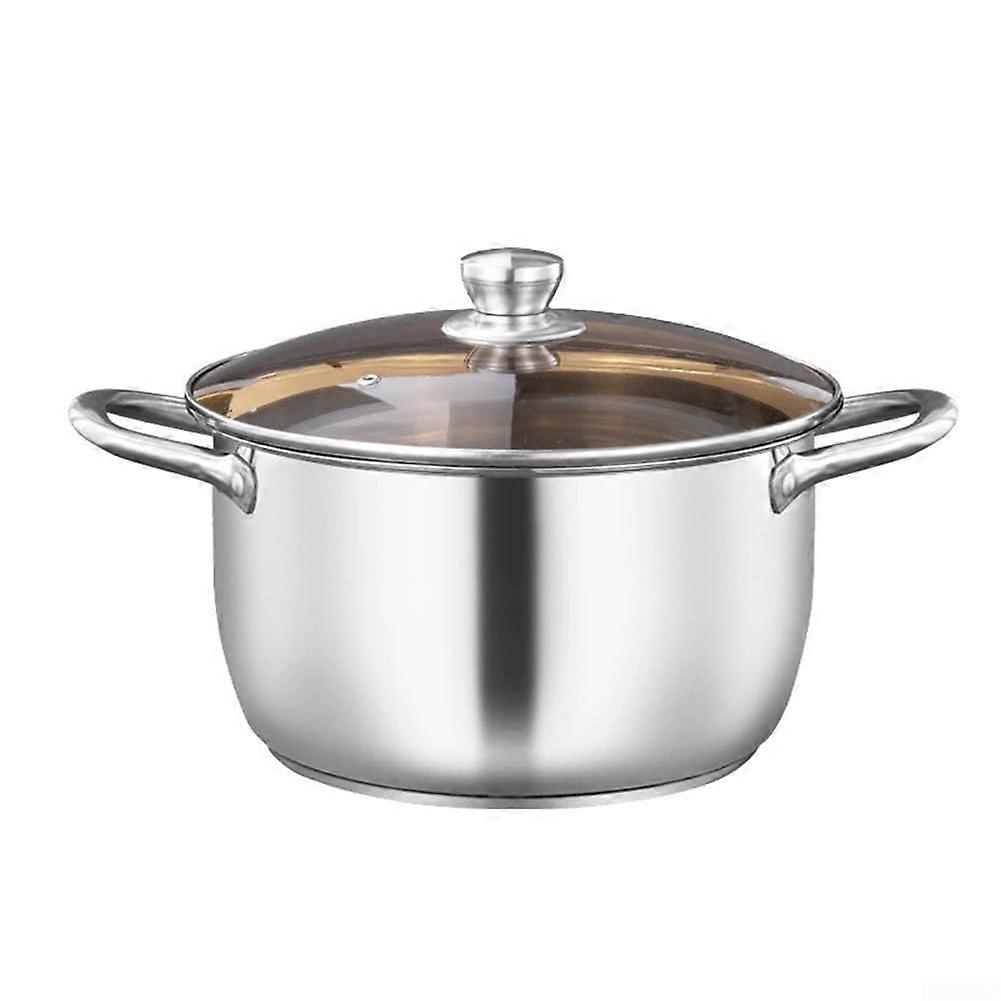 Thickened Soup Pot 5Liter Induction Cooker Compatible AllSteel Handles AntiScalding Composite Steaming And Cooking