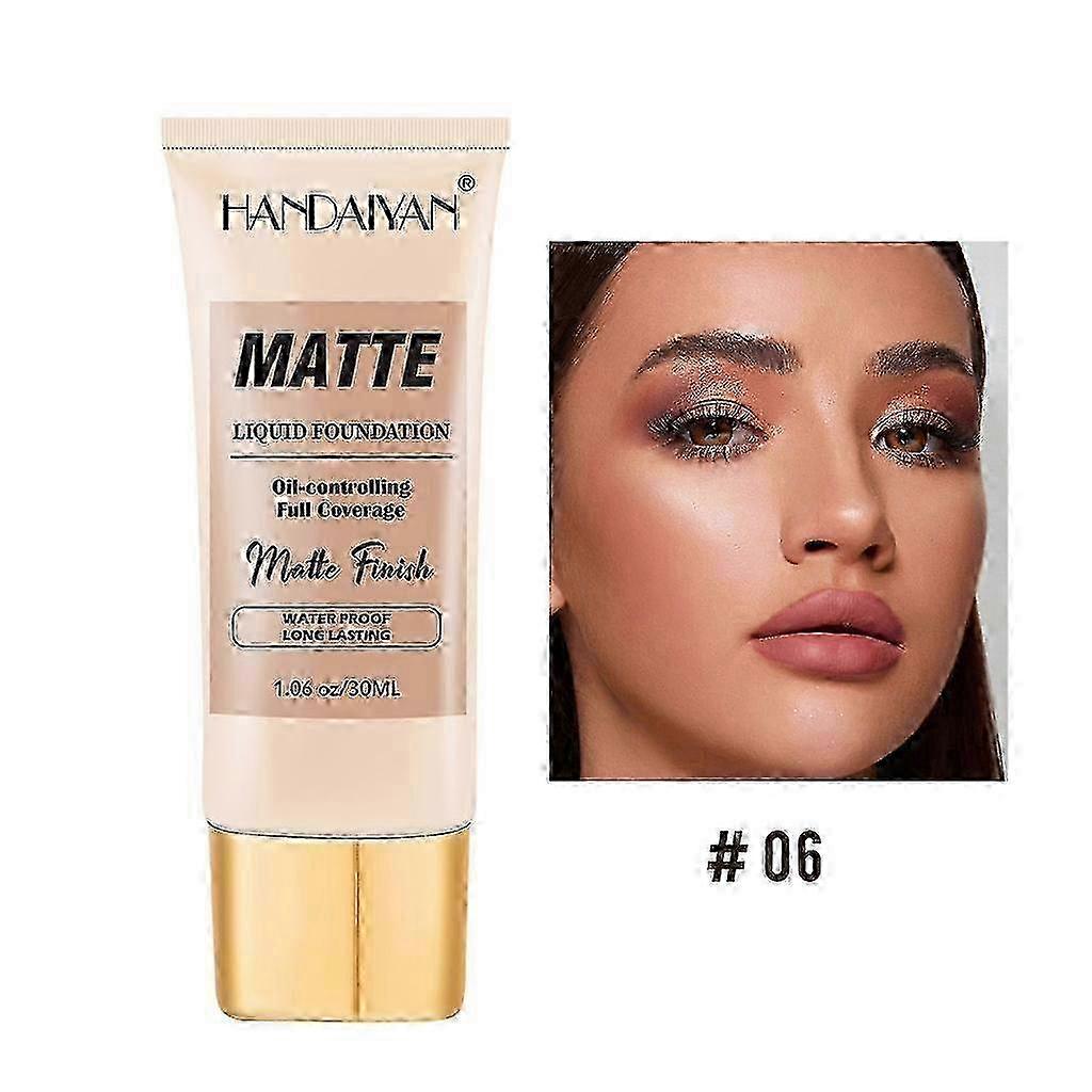 Full Coverage Liquid Foundation,Smoothing Makeup Base Concealer Foundation 0403