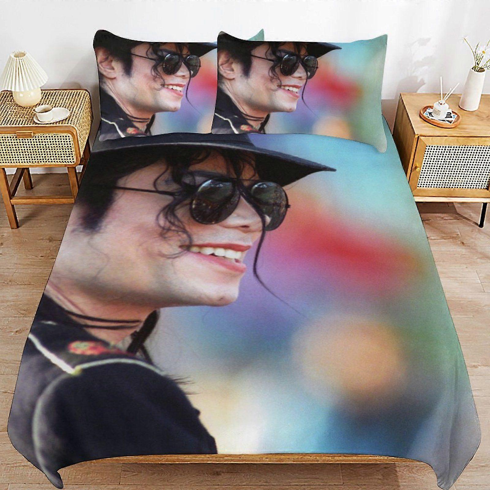 u143 Michael Joseph Jackson Durable Thread Count Secure Zipper Ultra Comfort Texture Duvet Cover Sets Bedding Solution n143