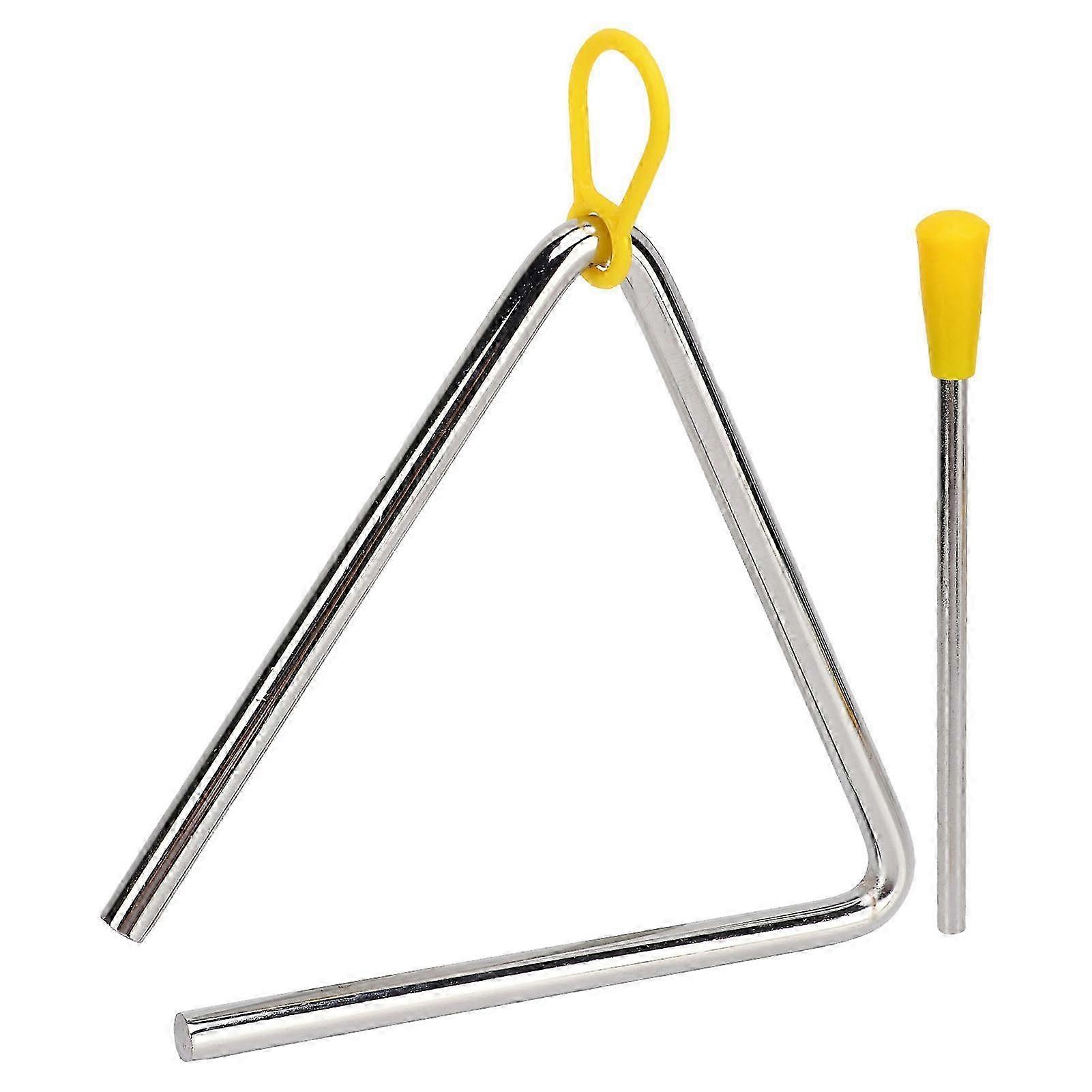 Triangle Hand Percussion Metal Easy Playing Delicate Playing Triangle Instrument with Striker