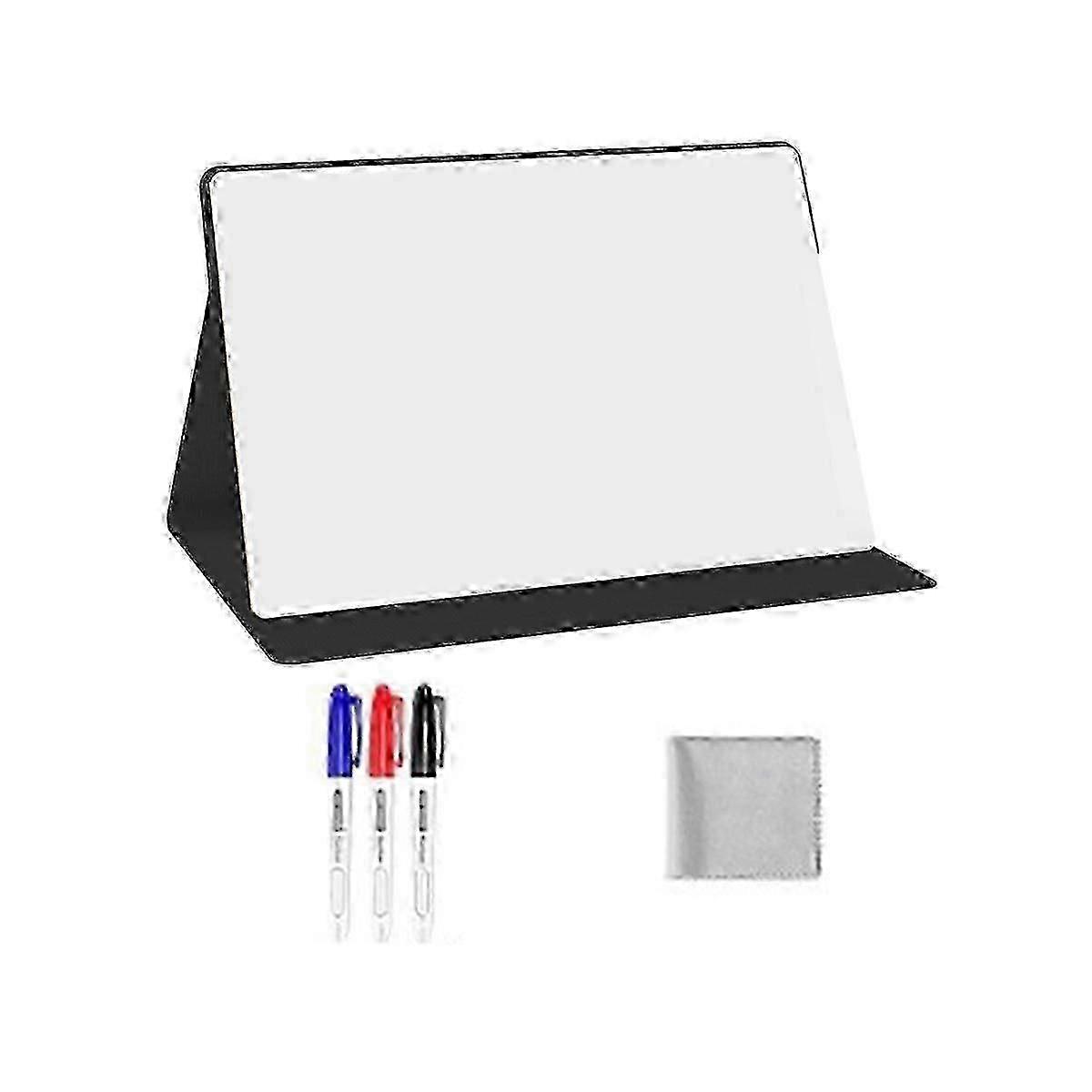 Portable Desktop Whiteboard with Stand for Office Meetings and Dry Erase Use