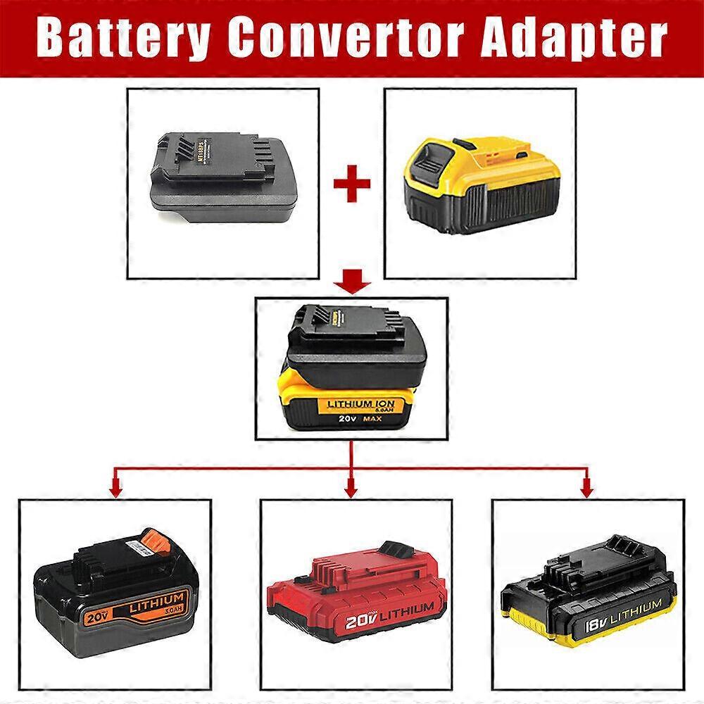 Adapter Converter for Dewalt 20V Li-ion Battery To for Black&Decker 18V Tool
